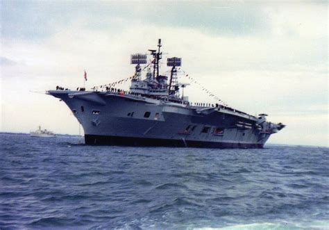 Ark Royal At The 1977 Spithead Fleet Review Hms Ark Royal Royal Navy