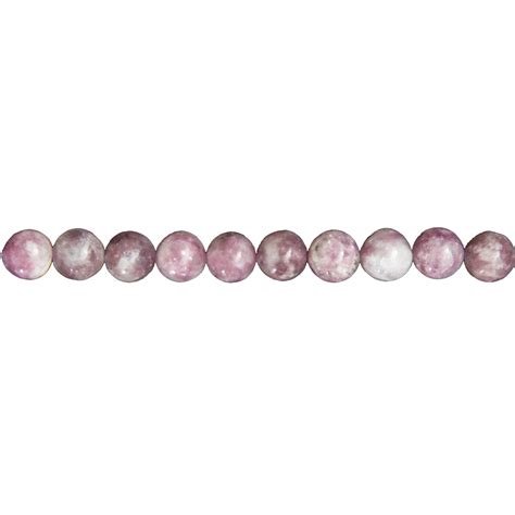 Fil Tourmaline Rose Pierres Boules Mm France Min Raux