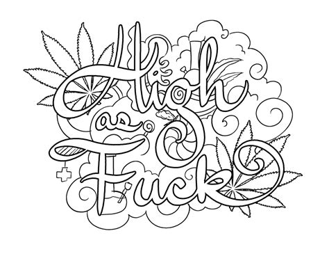 Weed Coloring Pages At Getcolorings Free Printable Colorings