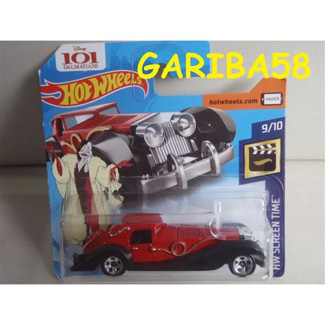 Hot Wheels Cruella De Vil 101 Dalmatas Disney 2018 Screen Time SC Gariba58 Shopee Brasil