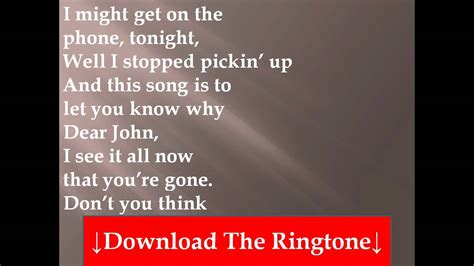 Taylor Swift Dear John Lyrics Youtube