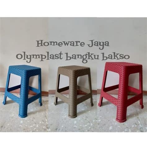 Jual Bakso Bangku Plastik Diskon Olymplast Murah Anyaman Motif Kursi Di