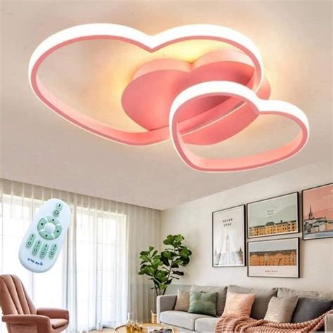 Plafonnier Led Moderne Amour Coeur Design Plafond Chaud Romantique