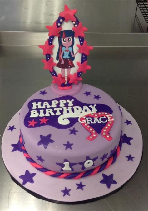 Equestria Girls Themed Birthday Cake Decorated By Coat Cakes Ltd 6th