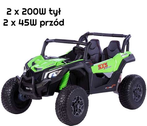 OGROMNE BUGGY DO 90KG Auto Na Akumulator Dwuosobowe Dla Dzieci 4x4