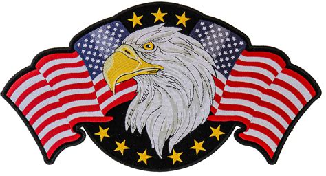 American Flag Eagle Patch Large Eagle Patches For Jackets By Ivamis