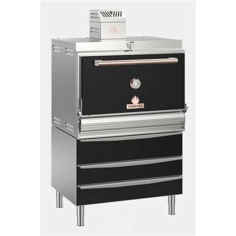 Барбекю фурна на дървени въглища с отопляеми чекмеджета HOT L