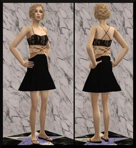 TheNinthWaveSims The Sims 2 Cocktail Dress On A New Mesh