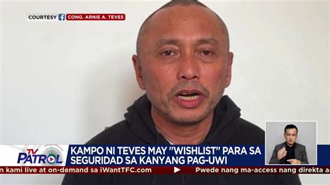 Tv Patrol On Twitter Naglatag Ang Kampo Ni Negros Oriental Rep