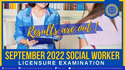 Social Worker September 2022 Prc Board Exam Result Education In