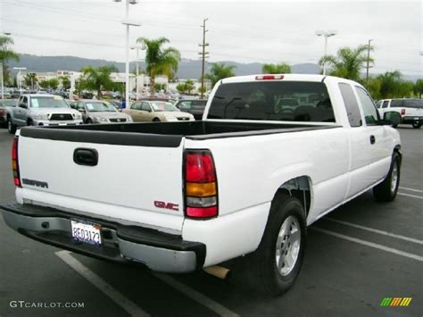 2006 Summit White Gmc Sierra 1500 Extended Cab 10015431 Photo 4 Car Color