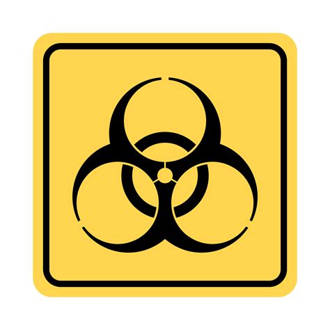 Biohazard Symbol Label Illustration Warning Sign Of Virus Biohazard