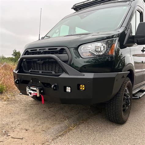 Aluminess Front Winch Bumper For 2020 Ford Transit Vans