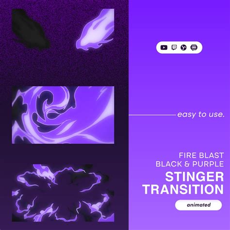 purple fire blast stinger transition obs stinger stream transition