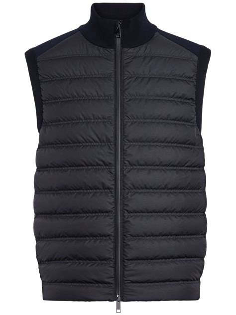 Zegna High Performance Wool Vest Blue Farfetch