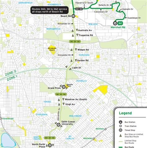 Transperth Bus Route From Fremantle Stn Como Timetables Route