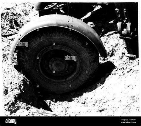 Experiments In Tank Recovery Picture Showing Depth Of Front Wheels In