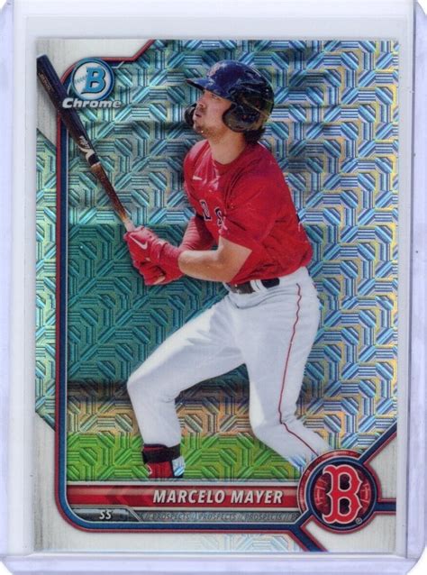 Bowman Chrome Marcelo Mayer Prospect Rookie Mojo Refractor Boston