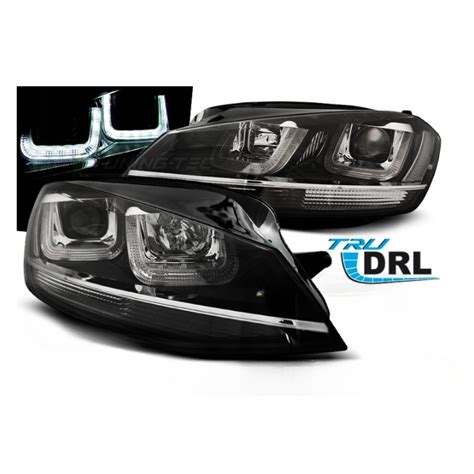 Lampy Reflektory Vw Golf Vii Black Led Drl Lpvwm Za Z Z