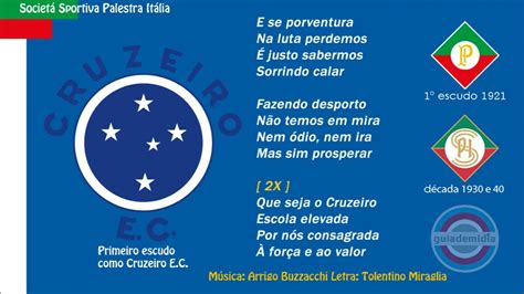 Primeiro Hino Do Cruzeiro Esporte Clube BH MG YouTube