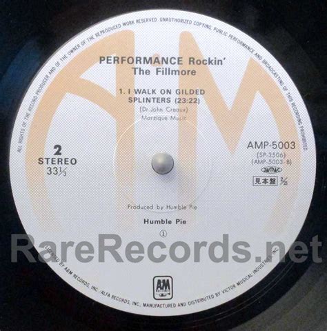 Humble Pie “Performance Rockin’ The Fillmore” 1971 Vinyls ...