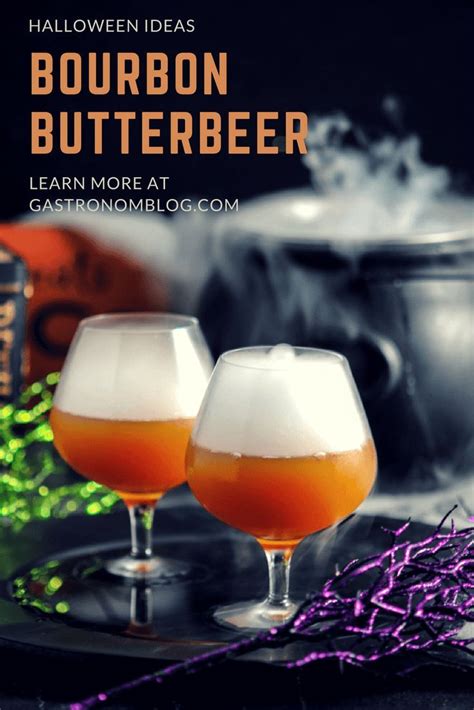 Bourbon Butterbeer Cocktail - bourbon whiskey, dry ice, buttered brown ...