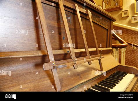 Old Upright Piano In Hallway Stock Photo Alamy