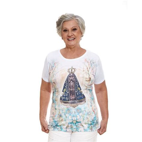 Baby Look Nossa Senhora Aparecida Cat Licos Na Moda