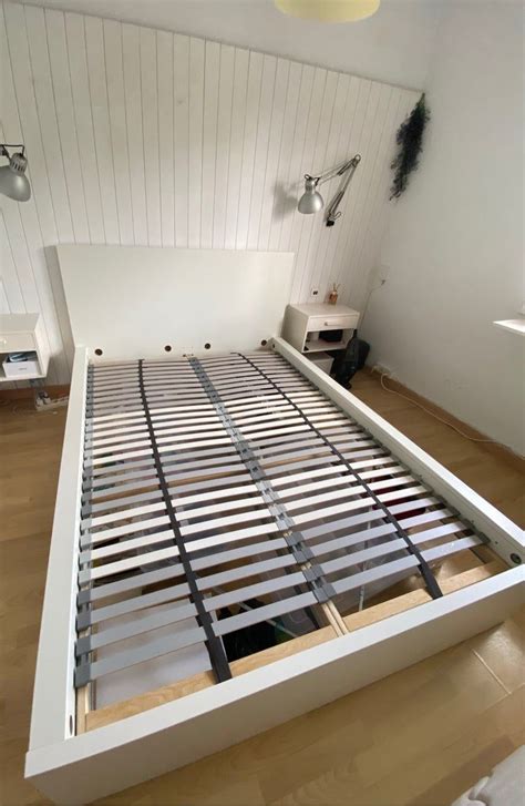 Urge Cama Malm Ikea Blanca Las Medias Son 155X210 Pero El Hueco De La