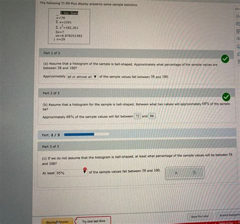 Solved The Following Ti Plus Display Presents Some Sample Chegg