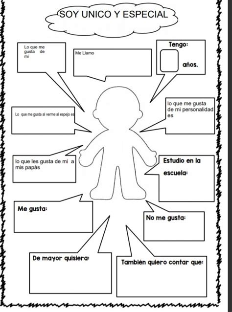 Soy único especial y valioso worksheet Actividades de lectura