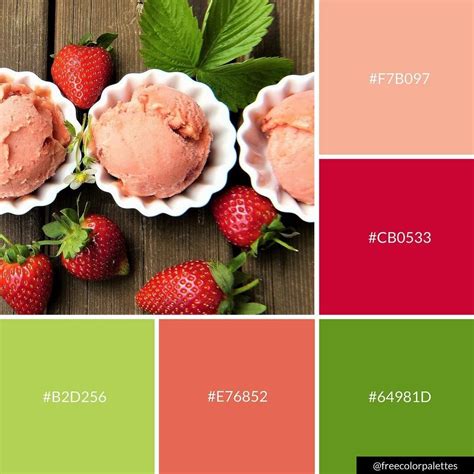 Strawberry Color Palette 72 Photo