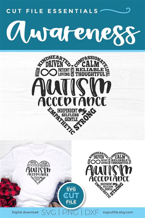 Autism Svg Autism Acceptance Svg Autism Awareness Svg Asd Etsy