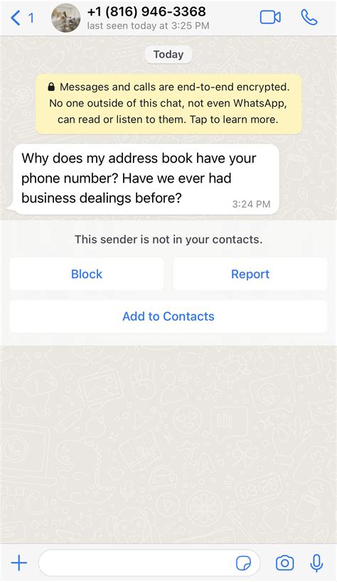 Whatsapp Unsolicited Messages - SI Insights