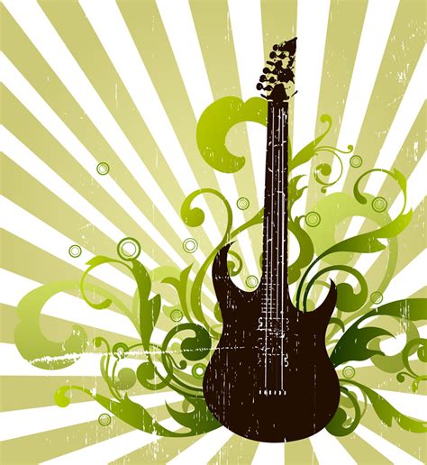 Grunge Guitar Vector Art And Graphics