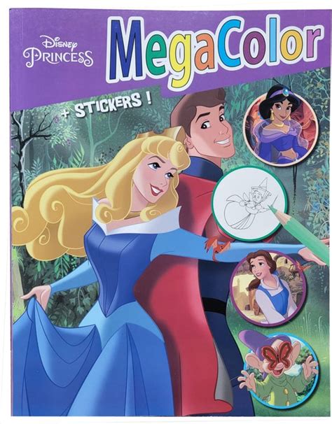 Disney Princess Megacolor Aurora Kleurboek Met 130 Kleurplaten