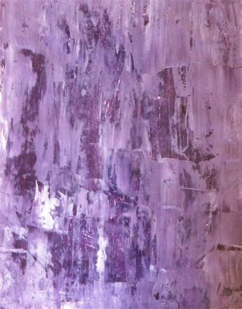 Acrylic Abstract Art Painting Purple Lavender White