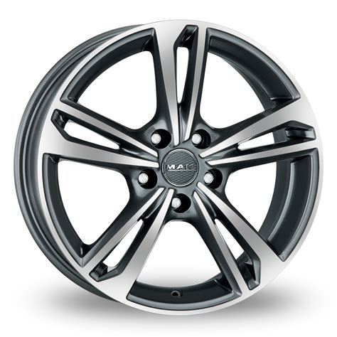 Buy Mak Emblema Gun Metal Mirror Face Alloy Wheels Wheelbase