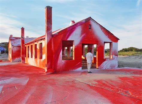 in collaboration with MoMA PS1, the artist reflects the bold and vibrant colors of sunset by ...