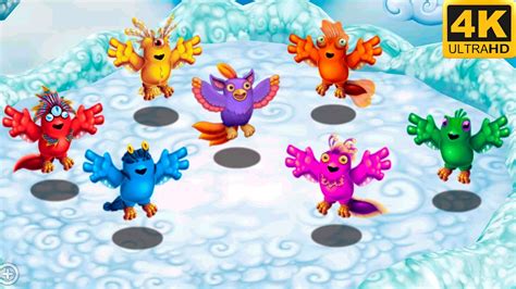 Prismatic Tweedle All Versions My Singing Monsters Dawn Of Fire 4k