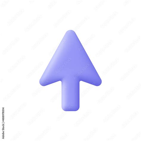 Arrow pointer, mouse cursor. Computer interface. 3d vector icon ...