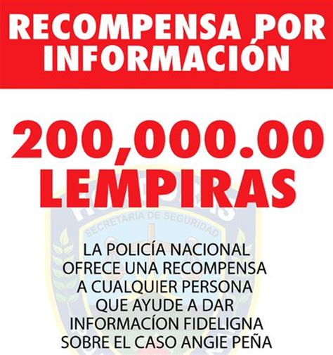 Policía Nacional Sube A L 200 Mil La Recompensa Por Información En Caso