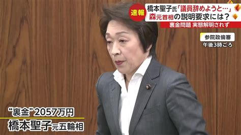 【参院政倫審】橋本聖子氏「議員を辞めるべきだと」裏金問題に胸中語る 世耕氏は“過激ダンスショー”参加秘書を自宅謹慎に｜fnnプライムオンライン