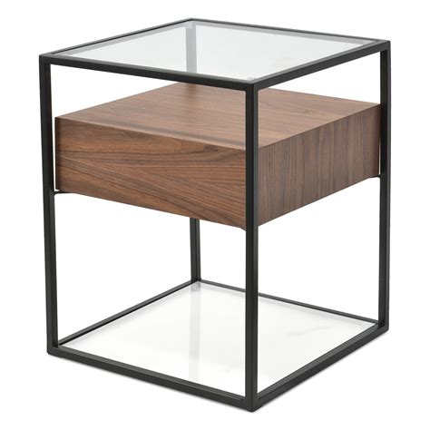 Side Tables Australia Round Glass And Wooden Side Tables Calibre Furniture