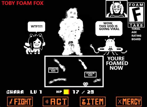 TOBY FOX COVERED IN FOAM UNDERTALE BATTLE by RukialosestoCowgirl on DeviantArt