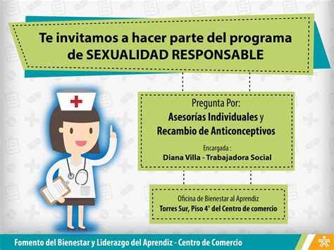 Centro De Comercio Sena Regional Antioquia Programa Sexualidad Responsable