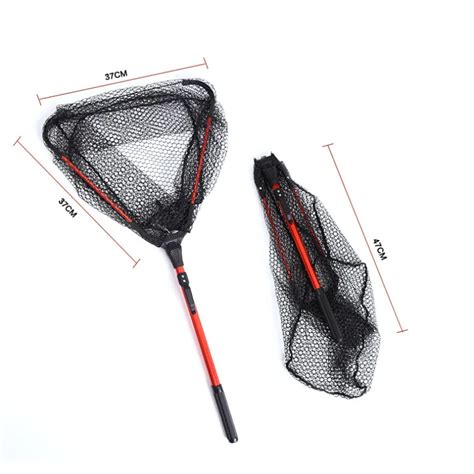 Practical Aluminum Alloy Cm Retractable Fishing Net Telescoping