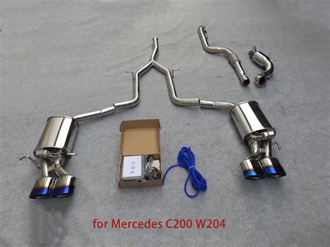 Racing Car Parts Pipes Exhaust System Downpipe Muffler For Mercedes