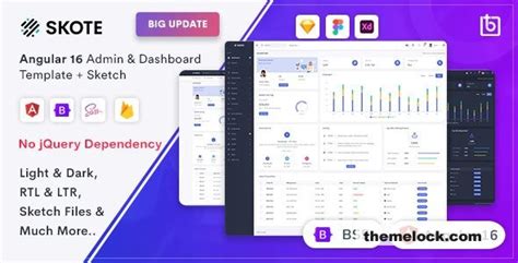 Skote V Angular Admin Dashboard Template Sketch