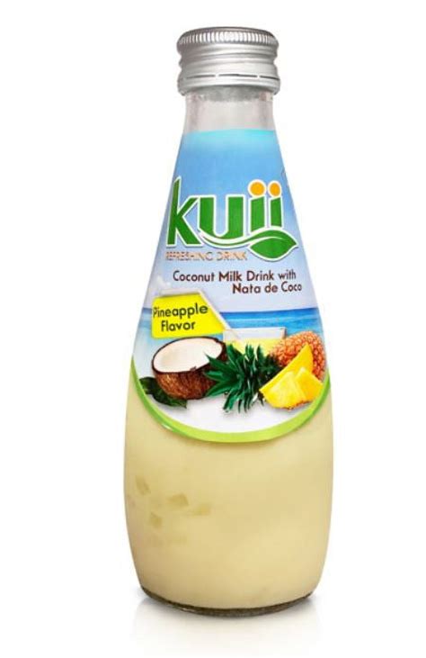 Kuii Coconut Milk Drink With Nata De Coco Pineapple Flavor Fl Oz